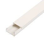 Кабель-канал IEK ECOLINE, 20х10 мм, L=2000 мм, пластик, белый - Фото 1