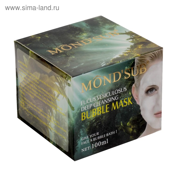 Очищающая пузырьковая маска для лица Bubble Mask Mondsub, 100 мл - Фото 1