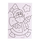 Открытка - фреска своими руками на новый год «Дед Мороз», новогодний набор для творчества - Фото 4