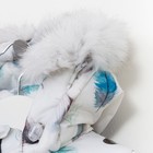 Комплект детский: полукомбинезон + куртка (рост 98 см, цвет серый, принт «перья») - Фото 6