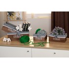 Корзина для хранения Доляна Storage, 23×23×11 см, дерево, большая, цвет коричневый, серый - Фото 7