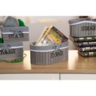 Корзина для хранения Доляна Storage, 24×15×10 см, средняя, дерево, цвет серый - Фото 6