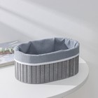 Корзина для хранения Доляна Storage, 24×15×10 см, средняя, дерево, цвет серый - Фото 3