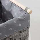 Корзина для хранения плетёная ручной работы Доляна, 30×21×17 см, цвет МИКС - фото 9554452