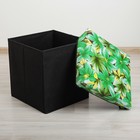 Короб для хранения (пуф) складной "Сочная зелень" - Фото 2