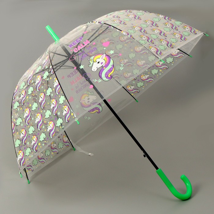 Зонт детский «Рожденный быть единорогом» цвета МИКС - фото 1905491900