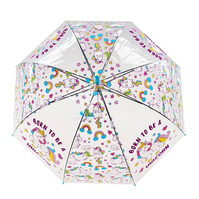 Зонт детский «Рожденный быть единорогом» цвета МИКС - фото 1884866148