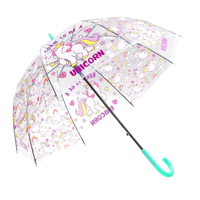 Зонт детский «Рожденный быть единорогом» цвета МИКС - фото 1884866153