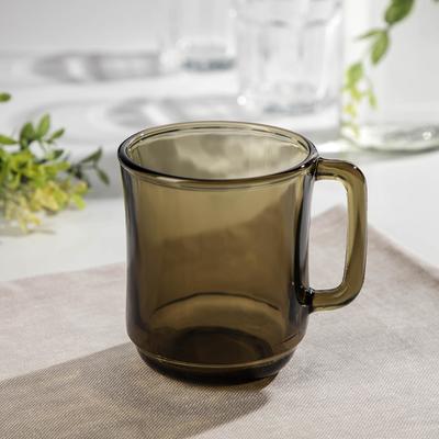 Кружка Muniti, 310 мл, стекло, коричневая