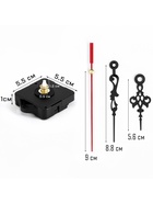 Часовой механизм со стрелками «Соломон-1», плавный ход, шток 12 мм, стрелки 60/88/90 мм - Фото 3