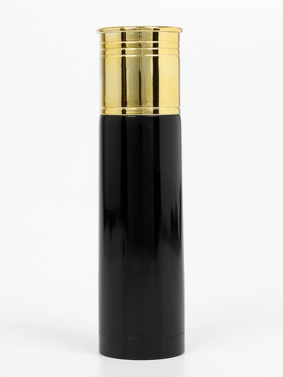 Термос, 500 мл, Пуля «Патрон», сохраняет тепло 12 ч, 25×6.5 см, чёрный