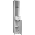 Пенал напольный Айсберг «Волна 30», с верхним ящиком, правый, 300×316×2000 мм, цвет белый - Фото 2