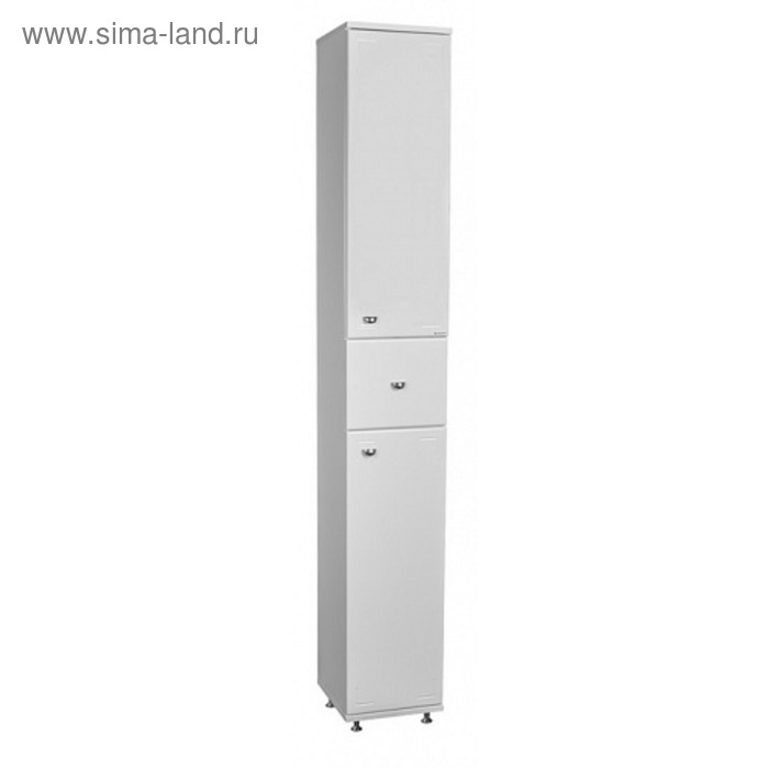 Пенал напольный «Айсберг. Классик 30», с верхним ящиком, правый, 300×316×2000 мм, цвет белый - Фото 1