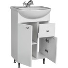 Тумба напольная «Айсберг. Классик», под раковину «Уют 55», с верхним ящиком, 504×301×820 мм, цвет белый - Фото 2