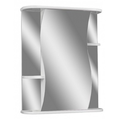 Зеркало шкаф для ванной комнаты «Айсберг. Волна 2-50», правый, 516×700 мм