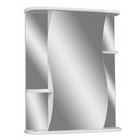 Зеркало шкаф для ванной комнаты Айсберг Волна 2-60, левый - Фото 1