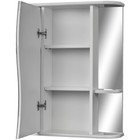 Зеркало шкаф для ванной комнаты Айсберг Волна 2-60, левый - Фото 2