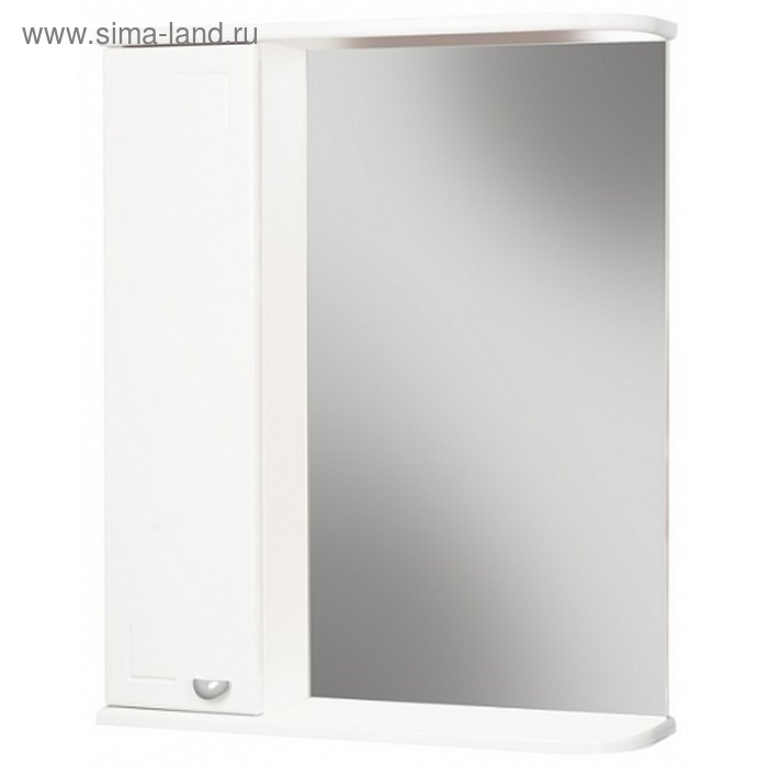 Зеркало шкаф для ванной комнаты Айсберг Классик 50, левый - Фото 1