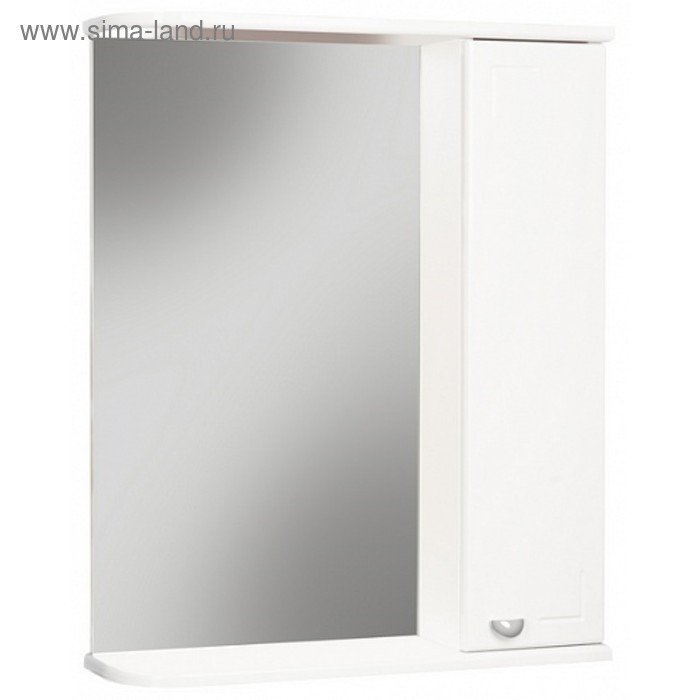 Зеркало шкаф для ванной комнаты Айсберг Классик 50, правый - Фото 1