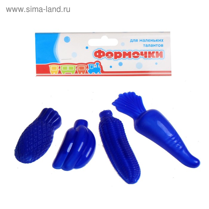Формочки для лепки "Овощи", цвета МИКС - Фото 1