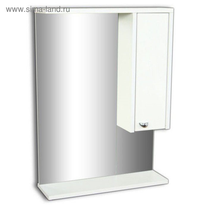 Зеркало шкаф для ванной комнаты Домино Лайт Блик 60, правый - Фото 1