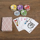 Покер, набор для игры, карты 36 л, фишки 88 шт - Фото 2