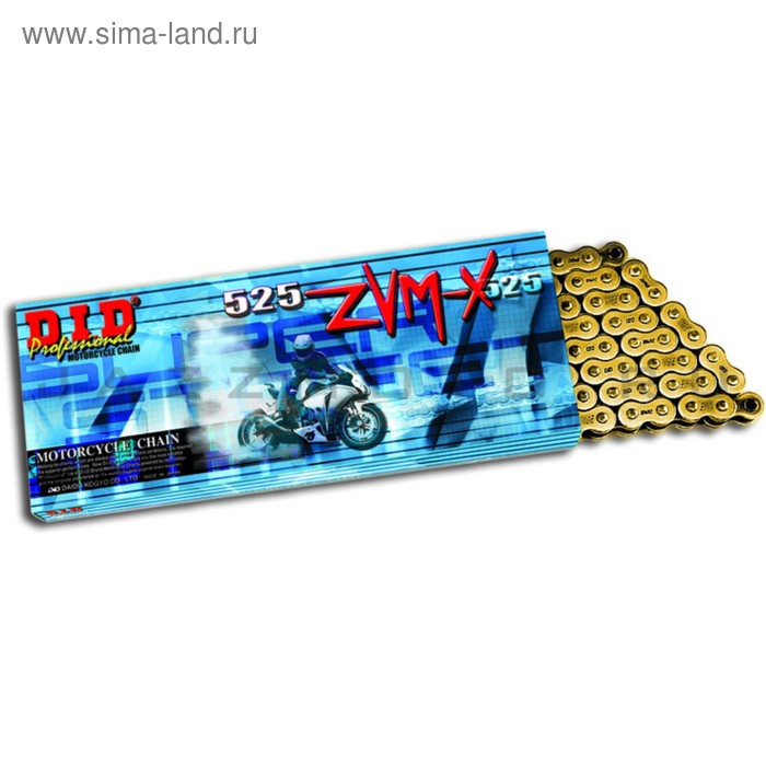 Цепь приводная DID 525ZVM-X G&G X-RING 118 - Фото 1