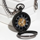 Часы карманные "Скелетон" механические, 5.5 х 4.5 см, d циферблата-4 см - Фото 2