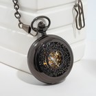 Часы карманные механические "Скелетон", на цепочке, d циферблата-4.5 см - фото 299076837