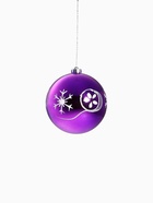 Ёлочные игрушки «Барбара», шары новогодние, d=14 см, набор 5 шт., серебристо-фиолетовый - Фото 5