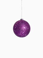 Ёлочные игрушки «Барбара», шары новогодние, d=14 см, набор 5 шт., серебристо-фиолетовый - Фото 6