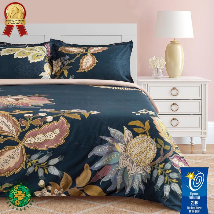 Постельное бельё «Этель», 2-сп., «Райская ночь», 175 × 215 см, 200 × 220 см, 50 × 70 (+3) см, 2 шт., хлопок 100 % - Фото 1