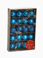 Ёлочные игрушки «Перелив», шары новогодние, d=3 см, набор 20 шт., синий - Фото 6