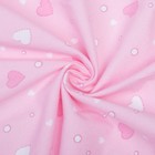 Набор пеленок «Крошка Я» Розовые сердца 75×120 см - 2 шт., фланель, 160 г/м², 100% хлопок - Фото 3