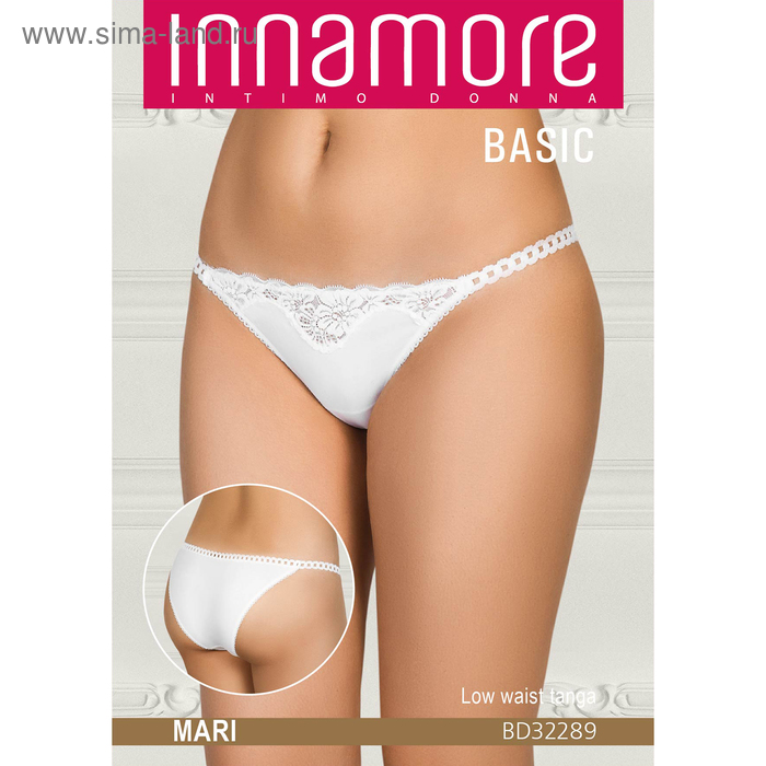Трусы женские танга BD32289 Mari цвет чёрный (nero), р-р 46 (4) - Фото 1