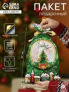 Пакет подарочный новогодний, для сладких подарков «Зимний городок», 25×40 см - Фото 1
