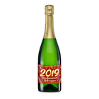 Наклейка на бутылку "Шампанское новогоднее 2019" - Фото 2