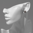 Серьги пусеты QF «Новогодние», 3 пары, снежинка и Дед Мороз, варежка, цветные - Фото 3