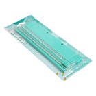 Роликовый резак для бумаги А5, до 3 листов, безопасное лезвие, длина реза 220 мм, в блистере, МИКС - Фото 2