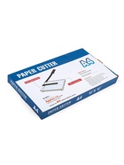 Сабельный резак для бумаги A4, до 10 листов, металлическая основа, длина реза 320 мм - Фото 6