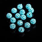 Бусина «Шамбала» 8 мм (набор 15 шт.), цвет голубой - Фото 2