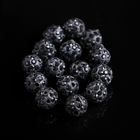 Бусины для творчества «Шамбала», 10 мм, набор 15 шт, цвет чёрный - Фото 2