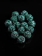 Бусины для творчества «Шамбала», 10 мм, набор 15 шт., цвет изумруд - Фото 3