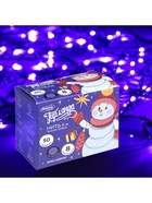 Гирлянда «Нить» 5 м, IP20, тёмная нить, 50 LED, свечение фиолетовое, 8 режимов, 220 В - фото 117840218 Гирлянда «Нить» 5 м, IP20, тёмная нить, 50 LED, свечение фиолетовое, 8 режимов, 220 В - фото 117840218