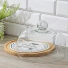 Блюдо с крышкой «Эстет. Сыр», 25×25×17 см - Фото 2