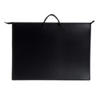 Папка для чертежей и рисунков А2, 650×480×50 мм, с ручками, пластиковая, молния сверху, Оникс, ПР 2-8, 0.9 мм, карман, «Чёрный» - Фото 3