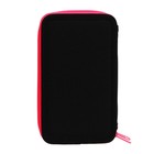 Пенал школьный, 2 секции, 11×19 см, ярко-розовый - Фото 2