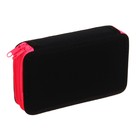 Пенал школьный, 2 секции, 11×19 см, ярко-розовый - Фото 4