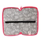 Пенал школьный, 2 секции, 11×19 см, ярко-розовый - Фото 6