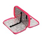 Пенал школьный, 2 секции, 11×19 см, ярко-розовый - Фото 8